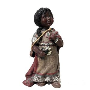 Vintage Sarah’s Attic Limited Native American Indian Girl Little Dove 1992 RARE